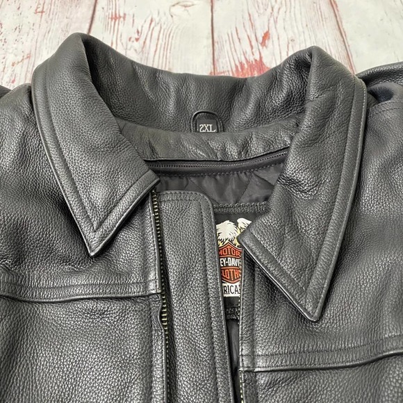 Harley-Davidson Old Forge Leather Motorcycle Jacket - 2XL - Picture 8 of 12